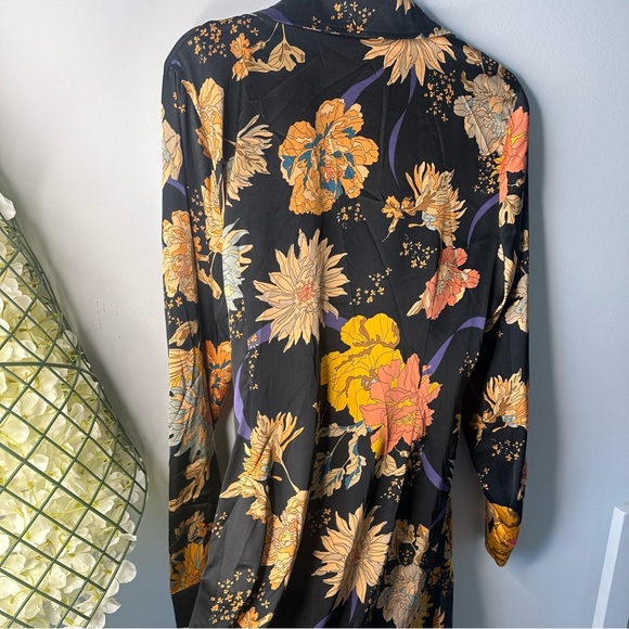 Plus Size Dress 1XL 2XL Fall  Long Sleeve Wrap Dress All Occasions Wedding - Picture 11 of 11